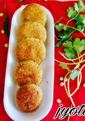 A picture of Green Peas and Suji Kabab.