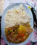 Pollo arvejado