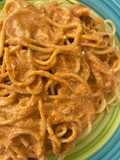 Pasta con salsa rosada