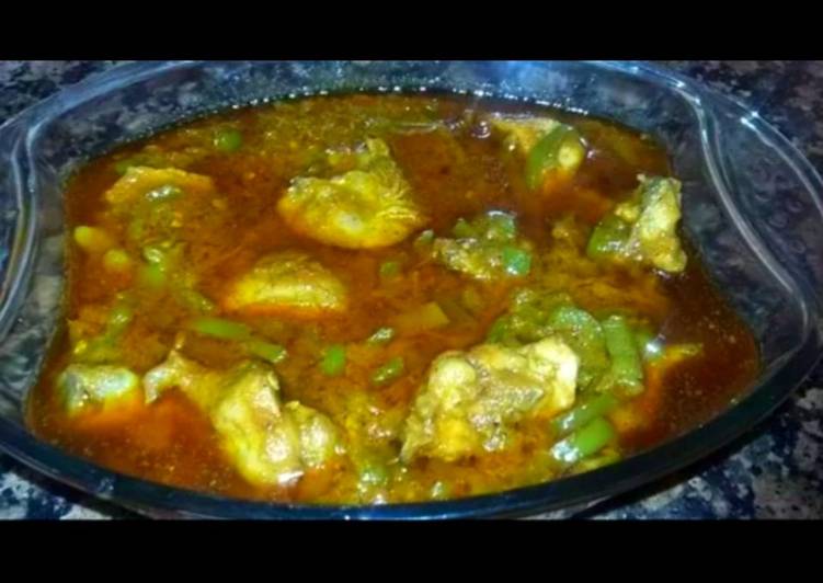 Easiest Way to Prepare Homemade Shimla mirch chicken