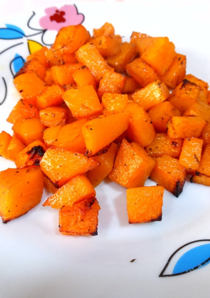 Una foto de Calabaza al horno con tomillo y balsámico