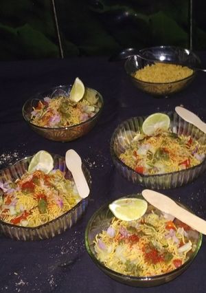 A picture of Moong dal chaat.