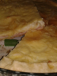 Una foto de Tarta de jamón y queso