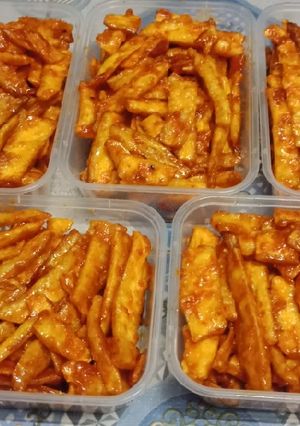 Foto resep Keripik singkong pedas manis