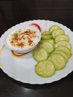 A picture of Grated Cucumber Raita.