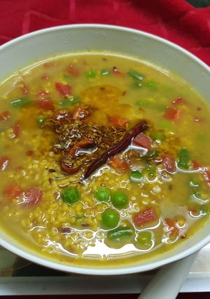 A picture of Mixed veg Moong Dal.