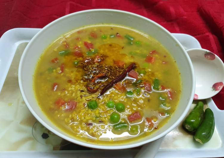 Mixed veg Moong Dal