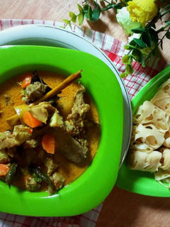 Foto resep Kari Daging dan Roti Jala
