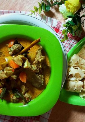 Foto resep Kari Daging dan Roti Jala