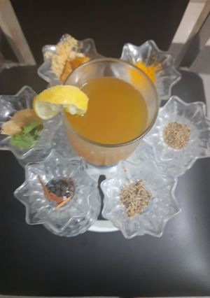 A picture of Immunity booster drink for Corona preservation.