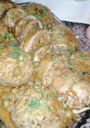 صورة لوصفة كويس فارسي مع طاجين الجلبان🇩🇿