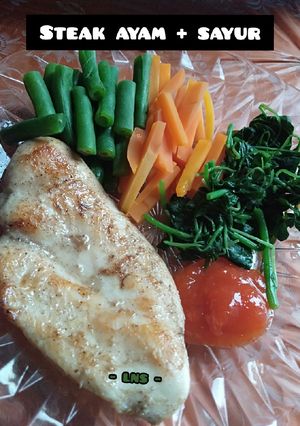 Foto resep Steak Ayam + Sayur 👌🏽