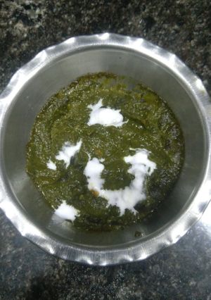 A picture of Sarson Ka Saag.