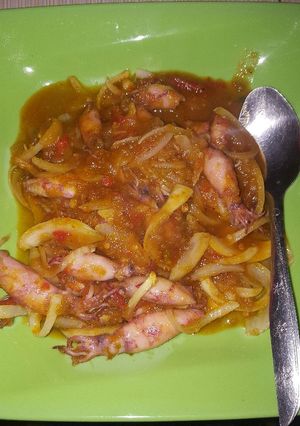 Foto resep Cumi asin bumbu balado