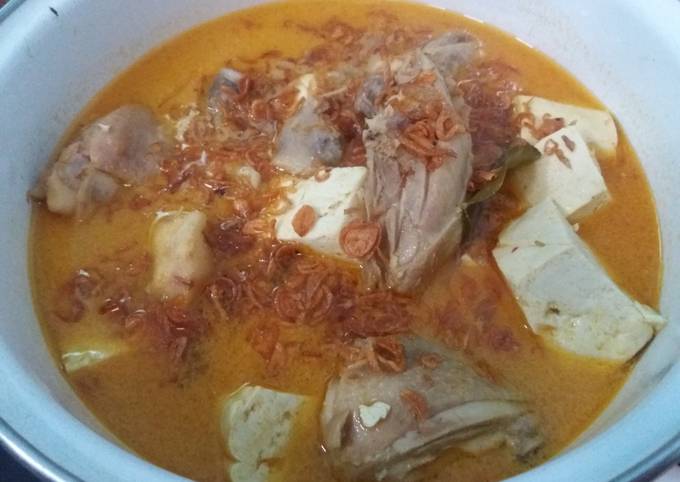 Yuk intip, Cara termudah bikin Lontong Kare ayam tahu hidangan Idul Adha  menggugah selera
