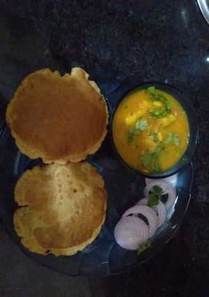 A picture of Masala poori.