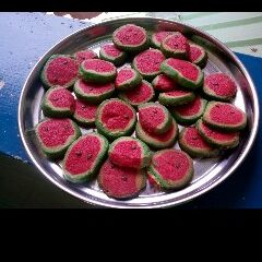 A picture of Watermelon cookies.