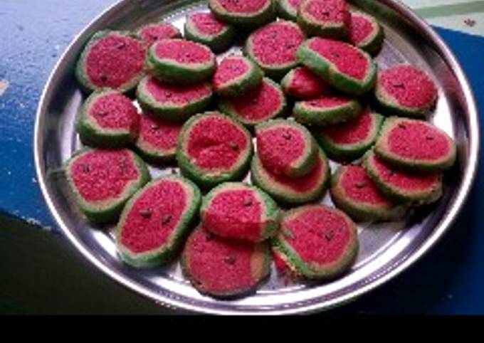 Watermelon cookies Recipe