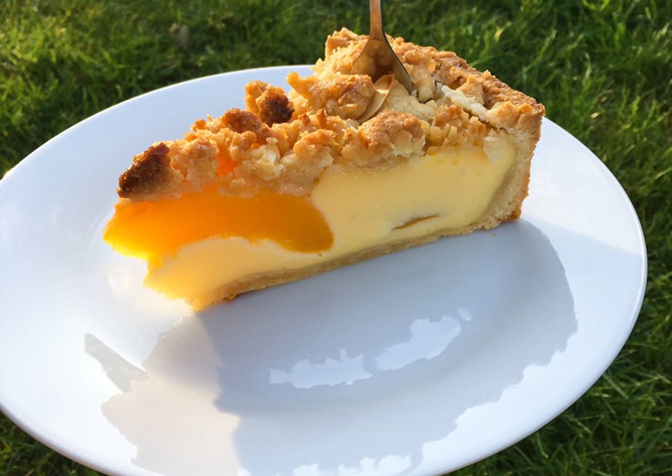 Pfisich-pudding-Straiselkuchen