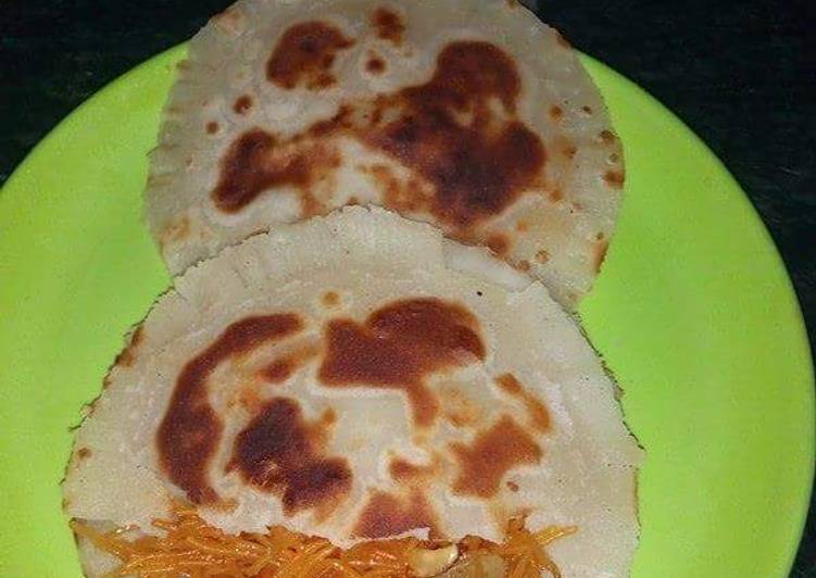 Simple Way to Make Homemade Sweet stuffed vermicelli Rice flour Paratha