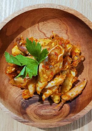Foto resep Cumi Asin dan Otak-Otak Balado
