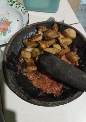 Foto resep Sambel terong ungu