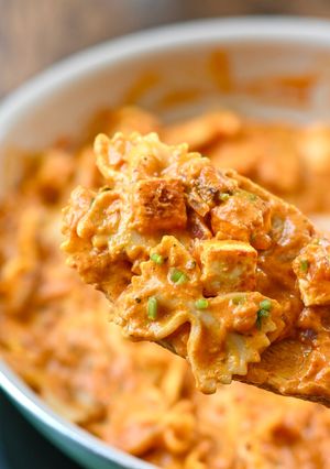 A picture of Butter Masala Pasta.