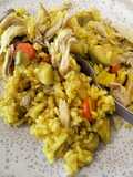 Arroz de pollo y verduras al ras el hanout. 2x1