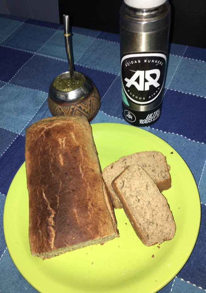 Una foto de Budín integral con avena y banana
