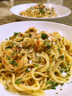 A picture of Shrimp scampi.