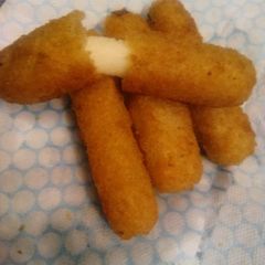 Crispy halloumi fries A picture of Crispy halloumi fries.