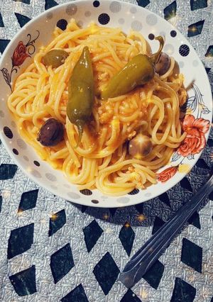 صورة لوصفة سباغيتي صوص حمراء