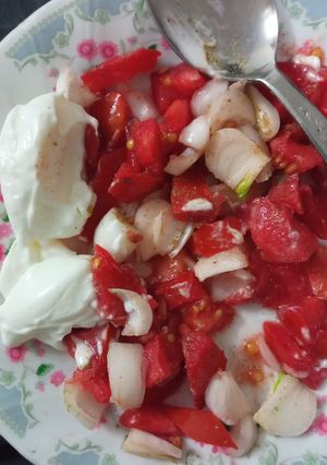 عکسی از دستور سالاد خوشمزه عالی با وسیله کم