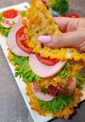 A picture of The Best Snack Without Bread! 🌽🧀.