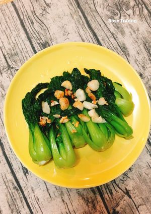 A picture of Stir-Fried Bok Choy with Oyster Sauce.