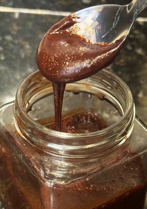 Una foto de Crema Fudge de Cacao y miel