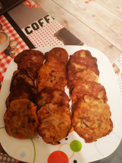 Una foto de Tortitas de calamar fáciles