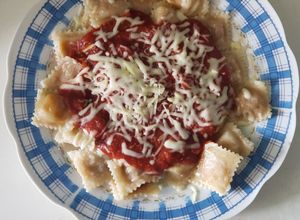 Una foto de Raviolini Pulled Pork