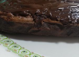 Foto principal de Bizcocho proteico de choco y arándanos