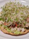 Tostadas de pescado a la mexicana