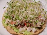 Tostadas de pescado a la mexicana