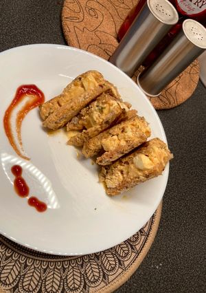 A picture of Tandoori Mayonnaise paneer sandwich 🥪.