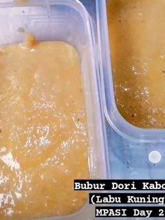 Foto resep Bubur Dori Kabocha MPASI 6 Bulan DAY 2