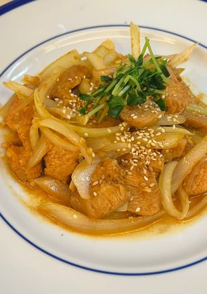 簡易版辣炒春川雞胸 的食譜成品照片