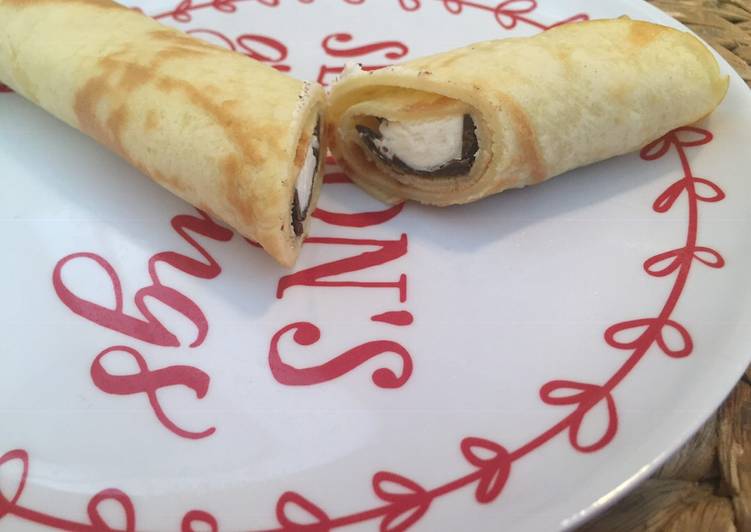 Csokis-túrós palacsinta nagyon egyszerűen