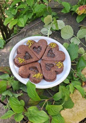 عکسی از دستور شیرینی مربایی با بیسکویت کاکائویی نارگیلی😋😍