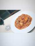 Arroz con aletas de calamar