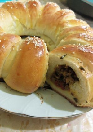 عکسی از دستور پیراشکی گوشت