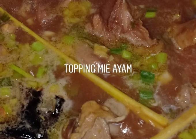 Cara Gampang Membuat Topping mie ayam kampung, Enak