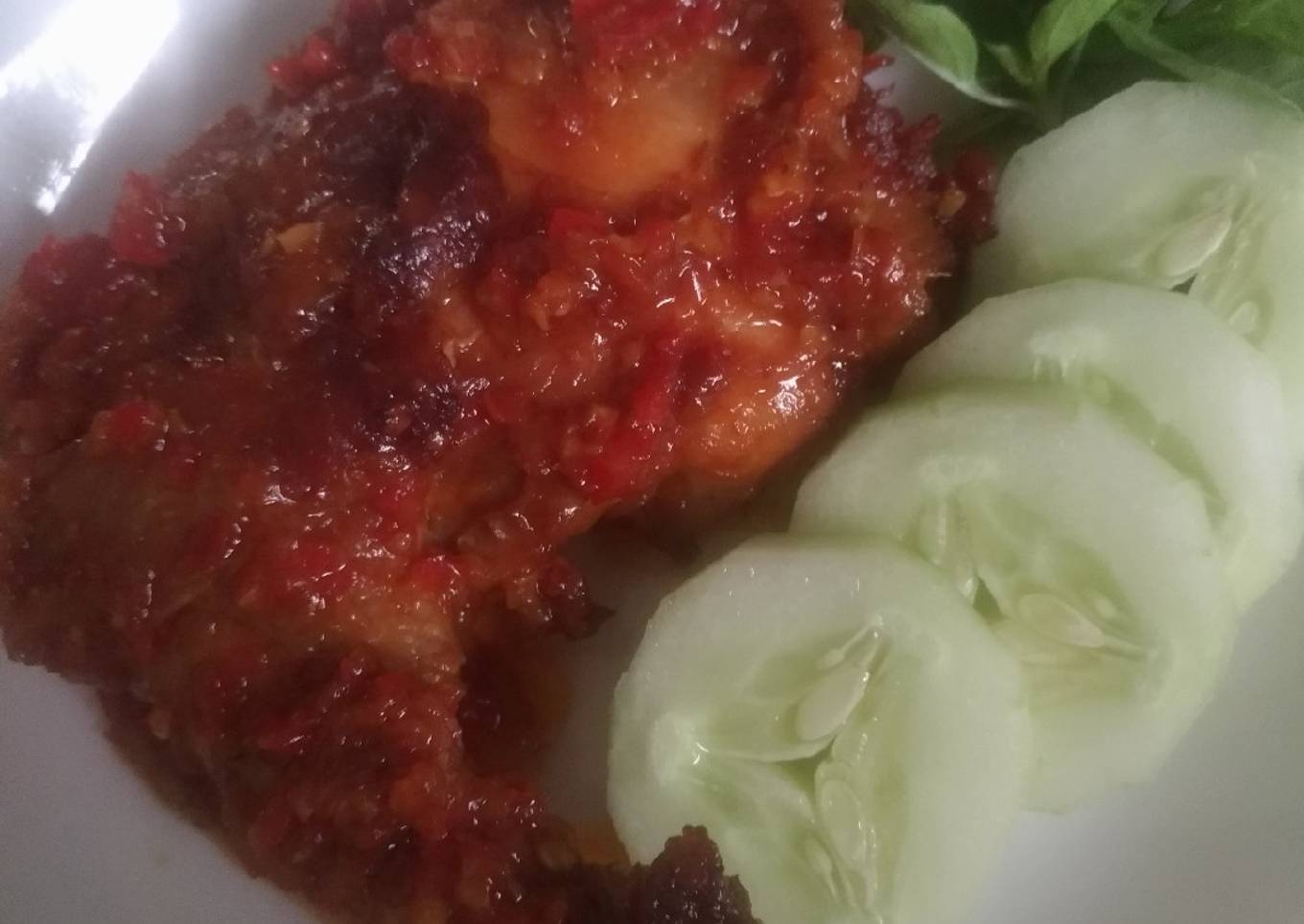 Ayam panggang bumbu rujak